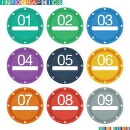 Abstract infographics flat design N29