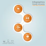 Infographic report template layout Vector illustration N55