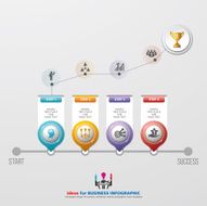 Template modern info graphic design for business N24