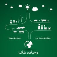 Connection with Nature - Eco Infographic Design