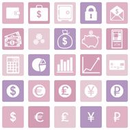 Vector Set of Finance Icons N9