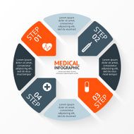 Vector circle plus sign infographic Template for diagram graph presentation N8