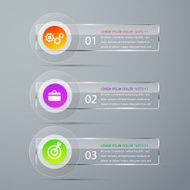 Abstract Modern template vector banner infographics N3