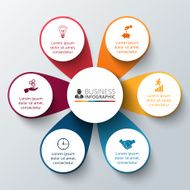 Vector circle infographic N76