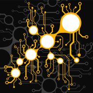 Ðbstract circuit board techno background EPS10 vector illustration N5