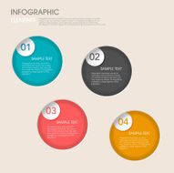 modern vector abstract step lable infographic elements N43