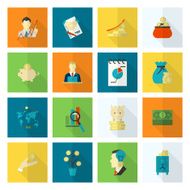 business and finance icon set N383
