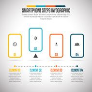 Smartphone Steps Infographic