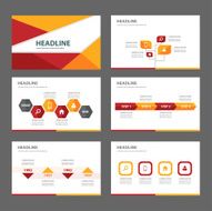 Red and orange multipurpose infographic presentation template