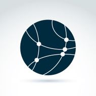 Vector abstract icon symbol N15