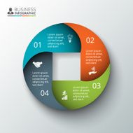 Vector circle element for infographic N105