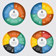 Vector circle elements for infographic N23
