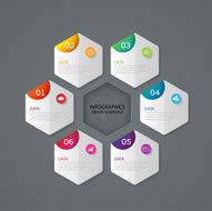 Infographic marketing icons Business concept with 6 options N3