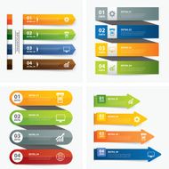 set of infographic templates N25