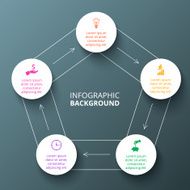 Vector circle element for infographic N106