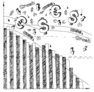 Vector Sketch background with money N2