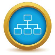 Gold structure icon