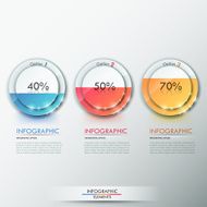 Modern infographics options banner N745