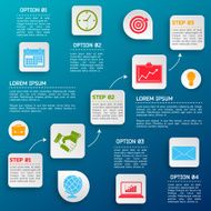 Business infographic options N2