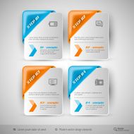 Business infographics template for web design N34