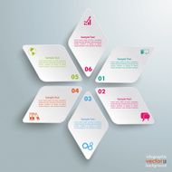 Rhombus Star Infographic N2