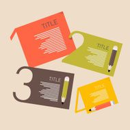 Retro Paper Infographics Template