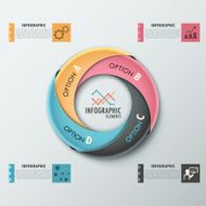 Modern infographics options banner N746