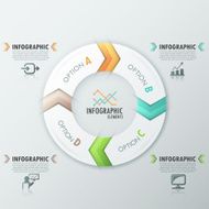 Modern infographics options banner N747