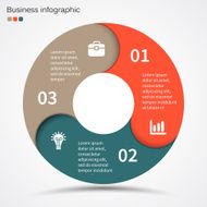 Modern vector info graphic for business project N285