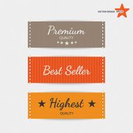 Clothing labels Vector N8