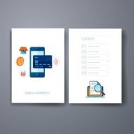 Templates Design Set of Web Mail Brochures Mobile Technology Infographic N449