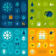 Christmas flat infographic N122