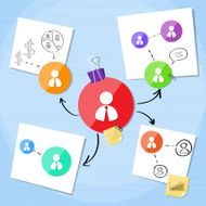 Business Connection Person Icon Team Creative Project