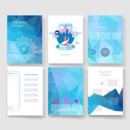 Templates Design Set of Web Mail Brochures Mobile Technology Infographic N457