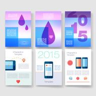 Templates Design Set of Web Mail Brochures Mobile Technology Infographic N458