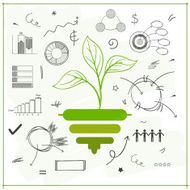 Creative stylish save ecological infographic elements N2