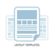 Isolated Flat Design Layout Templates Icon N2