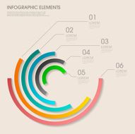 modern vector abstract pie chart infographic elements N7