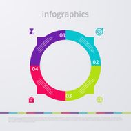 Vector illustration infographics four options N96