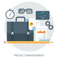 Project Management theme flat style minimal stylish colorful N2