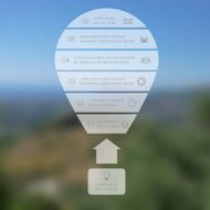 Balloon line infographic