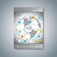 Modern template layout brochure magazine flyer booklet cover or report N12