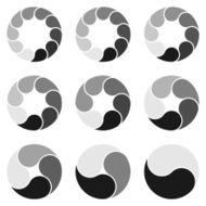 Vector circles Template for diagram infographic graph presentation and round N3