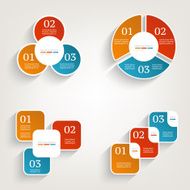 Infographics design template Business concept with 3 options N20