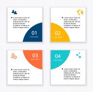 Vector colorful info graphics for your business presentations N392