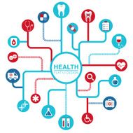 Abstract Creative Icon -- Online Health Flat