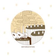 deforestation concept