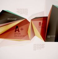 Geometric shapes in the air Vector abstract background N507