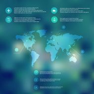Vector map web and mobile template N8