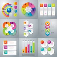 Infographic design template and marketing icons N83